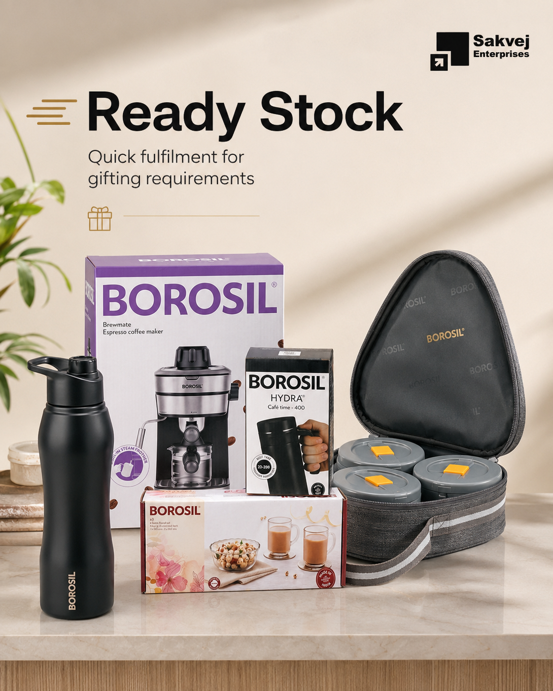 Ready stock of Borosil products for quick gifting fulfilment